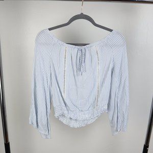 Off Shoulder Peasant Blouse